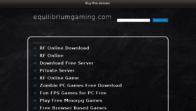 What Equilibriumgaming.com website looked like in 2016 (7 years ago)