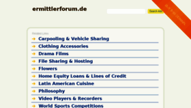What Ermittlerforum.de website looked like in 2016 (7 years ago)