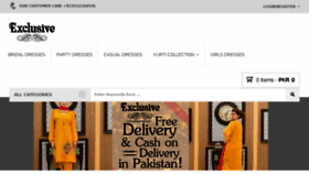 What Exclusive.com.pk website looked like in 2016 (7 years ago)