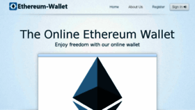 What Ethereum-wallet.net website looked like in 2016 (7 years ago)