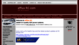 What Effluxrc.com website looked like in 2016 (7 years ago)