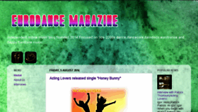 What Eurodancemag.blogspot.com website looked like in 2016 (7 years ago)