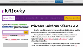 What Ekrizovky.cz website looked like in 2016 (7 years ago)