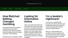 What Elevagedubanco.com website looked like in 2016 (7 years ago)