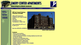What Emerycenterapts.com website looked like in 2016 (7 years ago)