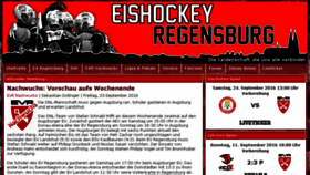 What Eishockey-regensburg.de website looked like in 2016 (7 years ago)