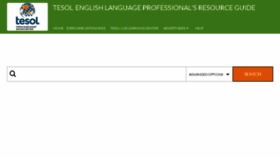 What Englishlanguageprofessionalsresourceguide.com website looked like in 2016 (7 years ago)