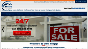 What Ezonlinemortgage.com website looked like in 2016 (7 years ago)