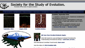 What Evolutionsociety.org website looked like in 2016 (7 years ago)
