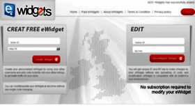 What Ewidgets.co.uk website looked like in 2016 (7 years ago)