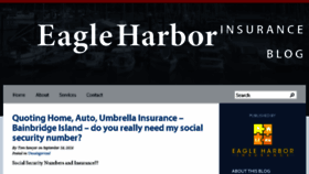 What Eagleharborinsurance.com website looked like in 2016 (7 years ago)