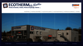 What Ecothermweb.fr website looked like in 2016 (7 years ago)