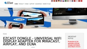 What Ezcast-wifidisplay.com website looked like in 2016 (7 years ago)