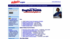 What Eclecticenglish.com website looked like in 2016 (7 years ago)