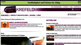 What Einkaufen-in-krefeld.de website looked like in 2016 (7 years ago)