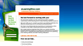 What Elearningshow.com website looked like in 2016 (7 years ago)