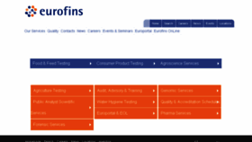 What Eurofins.co.uk website looked like in 2016 (7 years ago)