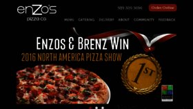 What Enzospizzaco.com website looked like in 2016 (7 years ago)