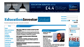 What Educationinvestor.co.uk website looked like in 2016 (7 years ago)