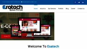 What Esatechsystem.com website looked like in 2016 (7 years ago)