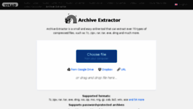 What Extract.me website looked like in 2016 (7 years ago)