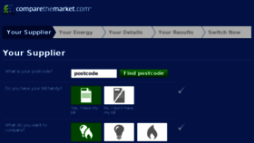What Energy.comparethemarket.com website looked like in 2016 (7 years ago)