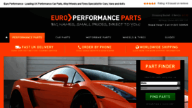 What Europerformance.co.uk website looked like in 2016 (7 years ago)