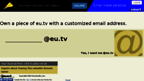 What Eu.tv website looked like in 2016 (7 years ago)