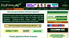 What Ecofirms.org website looked like in 2016 (7 years ago)