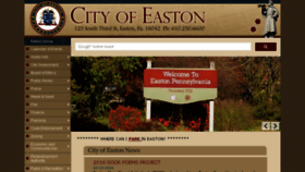 What Easton-pa.com website looked like in 2016 (7 years ago)