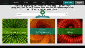 What Edtechlens.com website looked like in 2016 (7 years ago)