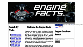 What Enginefacts.com website looked like in 2016 (7 years ago)