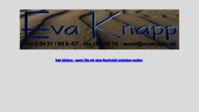 What Evaknapp.de website looked like in 2016 (7 years ago)
