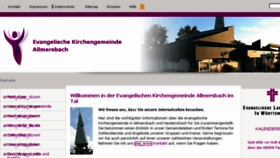 What Ev-kirche-allmersbach.de website looked like in 2016 (7 years ago)