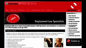 What Employeesos.co.uk website looked like in 2016 (7 years ago)