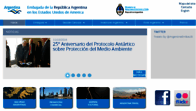 What Embassyofargentina.us website looked like in 2016 (7 years ago)