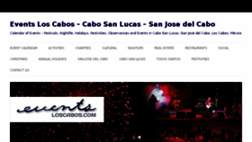 What Eventsloscabos.com website looked like in 2016 (7 years ago)