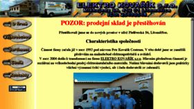What Elektro-kovarik.cz website looked like in 2016 (7 years ago)