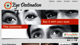 What Eyedestination.com website looked like in 2016 (7 years ago)