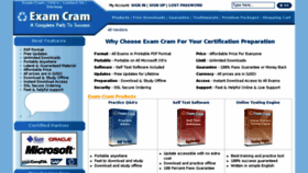 What Examcram.me website looked like in 2016 (7 years ago)
