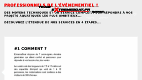 What Extremeboat.fr website looked like in 2016 (8 years ago)