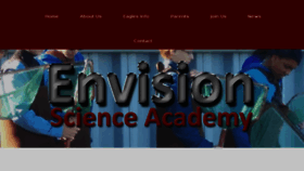 What Envisionscienceacademy.com website looked like in 2016 (7 years ago)