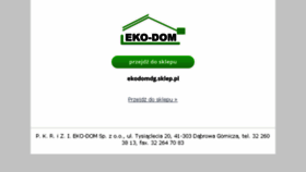 What Ekodomdg.pl website looked like in 2016 (7 years ago)