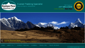 What Everestbasecamp.travel website looked like in 2016 (7 years ago)