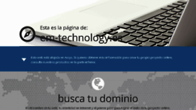 What Em-technology.es website looked like in 2016 (7 years ago)