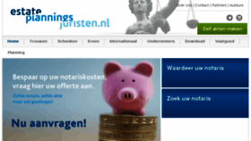 What Estateplanningsjuristen.nl website looked like in 2016 (7 years ago)