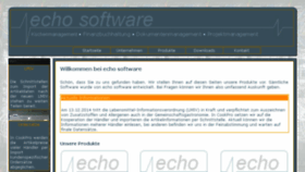 What Echo-software.de website looked like in 2016 (7 years ago)