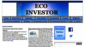 What Ecoinvestor.com.au website looked like in 2016 (7 years ago)