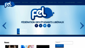 What Etudiantsliberaux.be website looked like in 2016 (7 years ago)