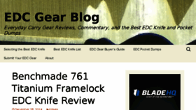 What Edcgearblog.com website looked like in 2016 (7 years ago)